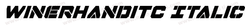 WinerHandiTC Italic字体转换